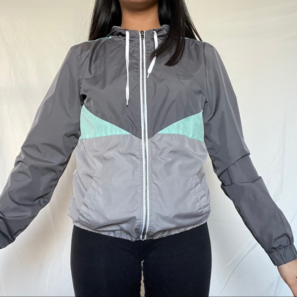 color block windbreaker